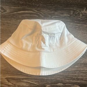 White Bride Bucket Hat